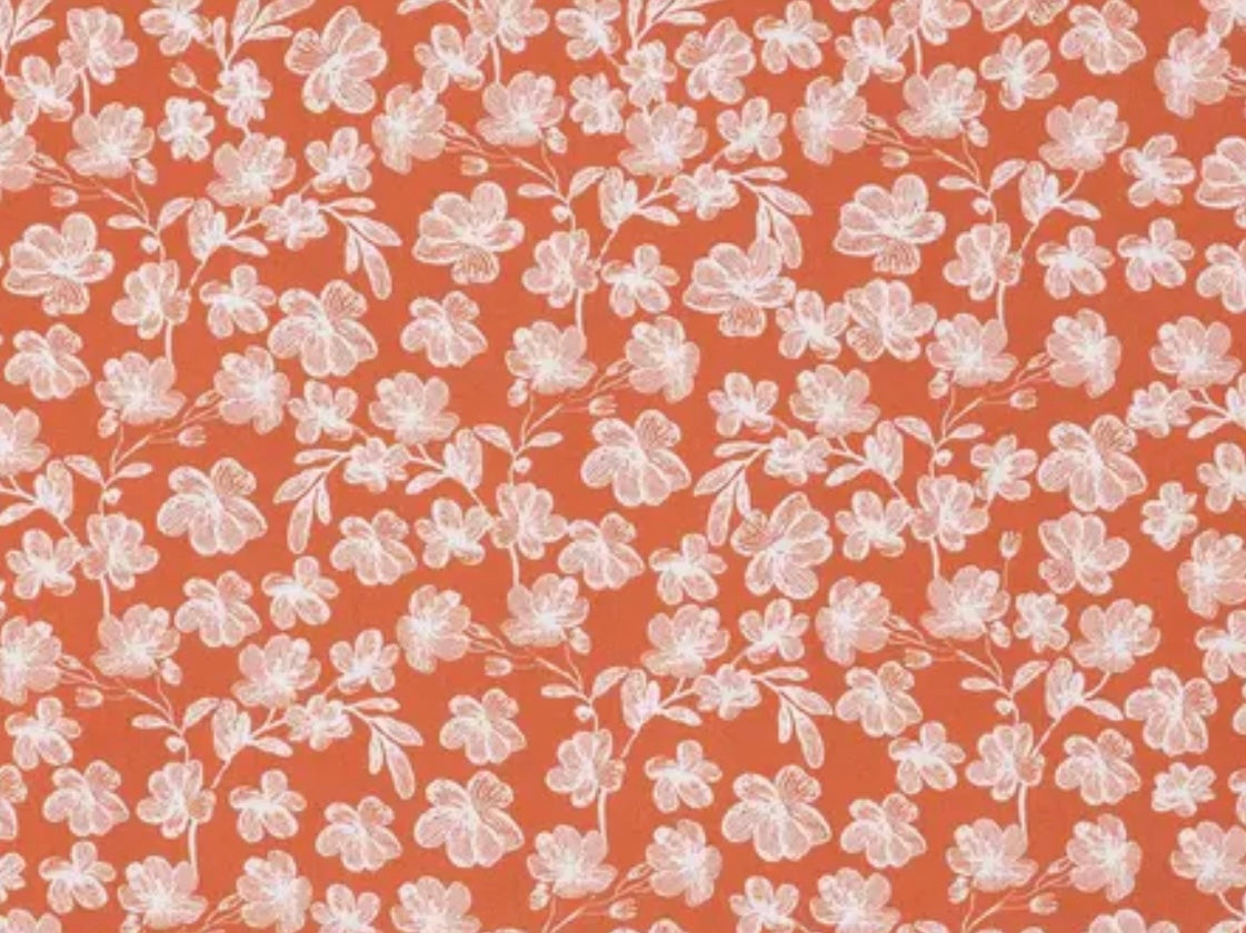 Orange Floral Zipper Pouch | Handmade Coin Purse |
Floral & Neutral Card Holder