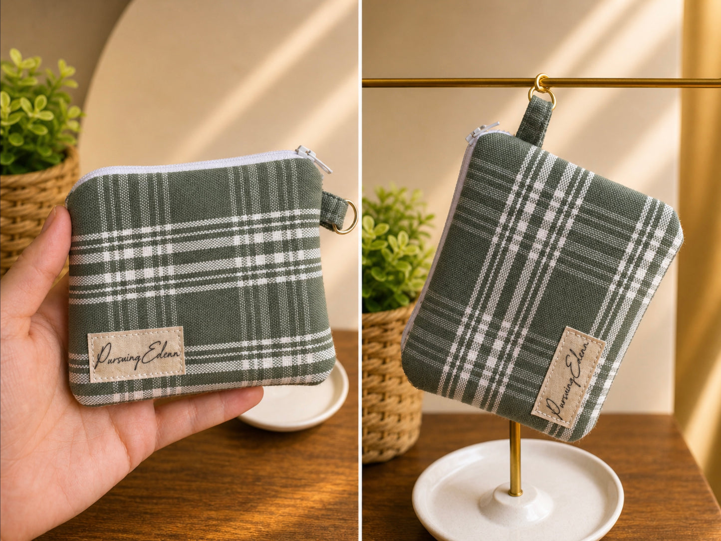 Zipper Pouch | Handmade Coin Purse |
Card Holder