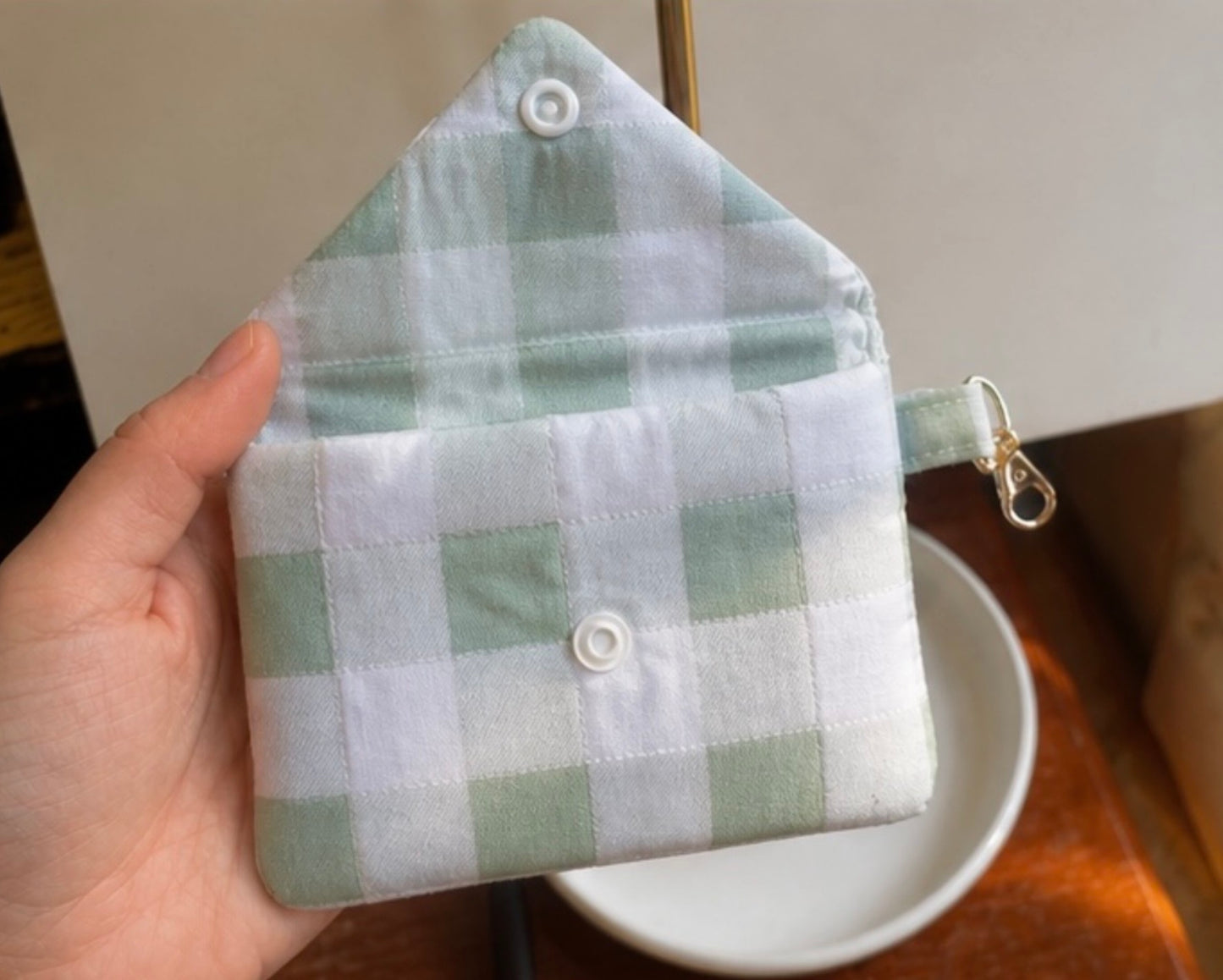Mini Zipper Pouch or Button Wallet | Handmade Coin Purse |
 Card Holder